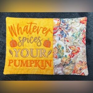 Hand Crafted Mug Rug Coaster Embroidered Cotton Fabric Padded Absorbs Liquid